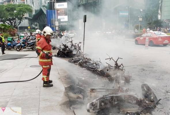 Bomba siasat kebakaran 13 motosikal di KLCC