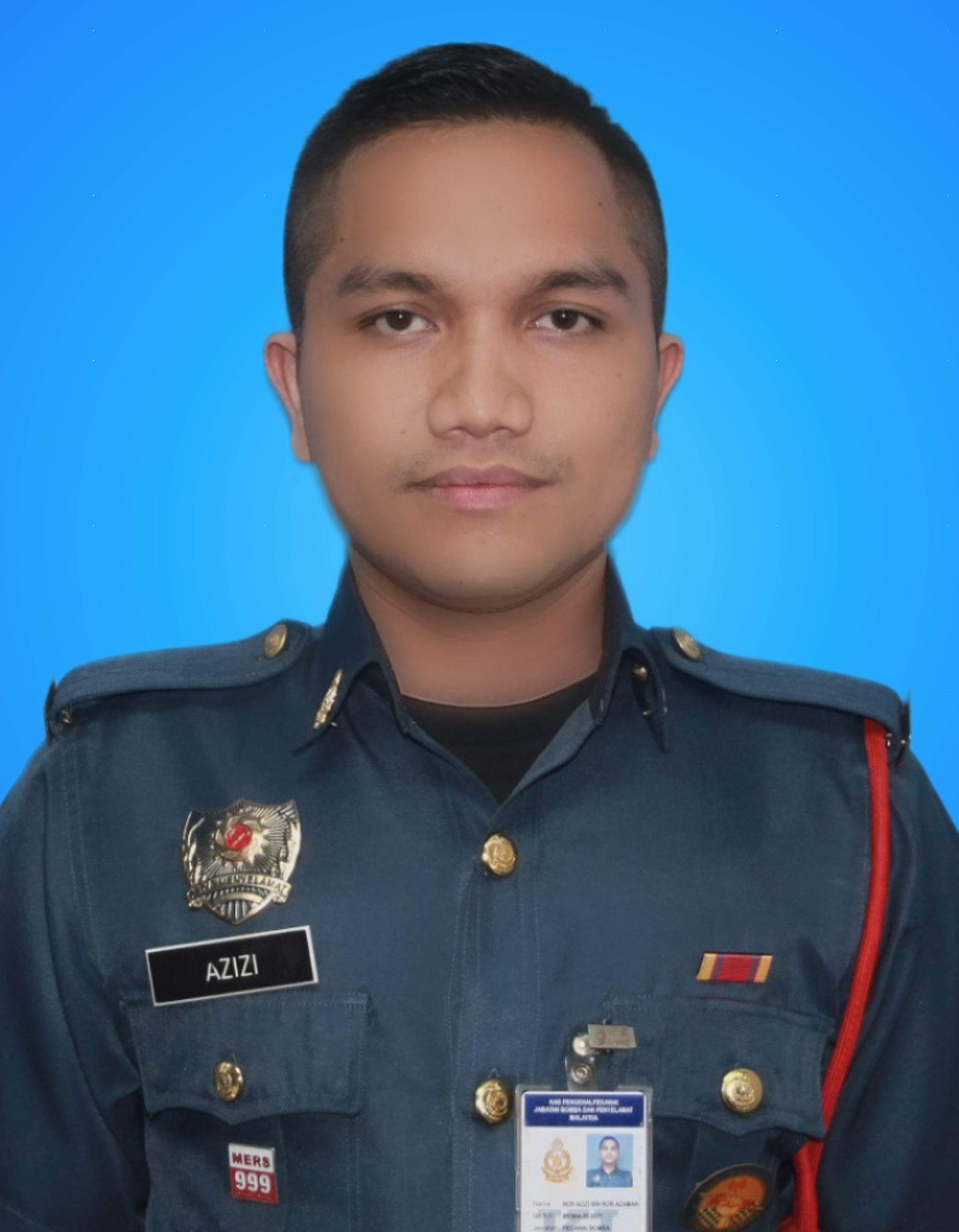 Nor Azizi Bin Nor Azman Front Blue