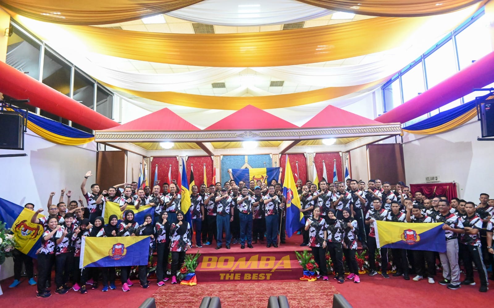 Majlis Penyerahan Bendera Kontinjen Ibu Pejabat Jabatan Bomba dan Penyelamat Malaysia JBPM