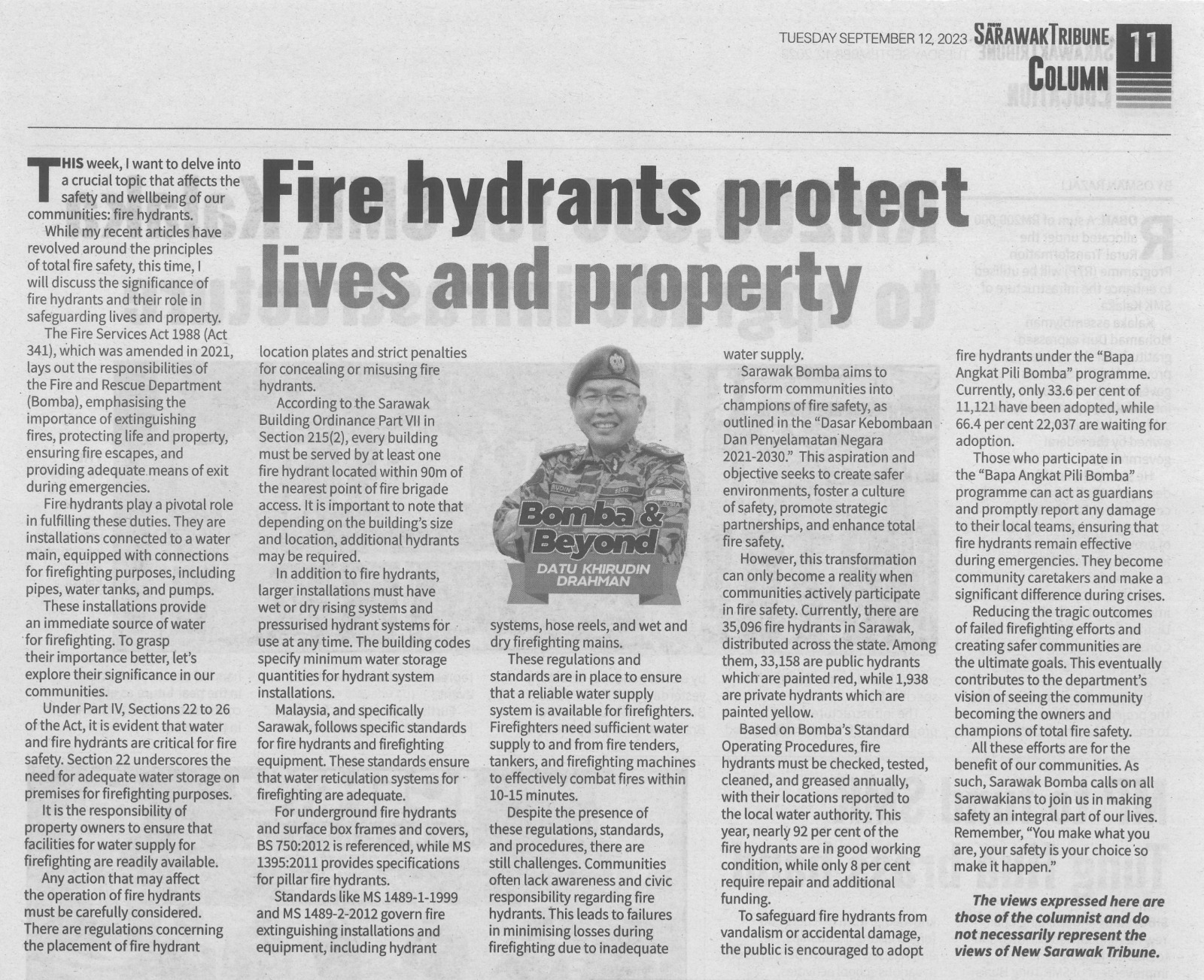 10. Fire hydrants protect lives and property