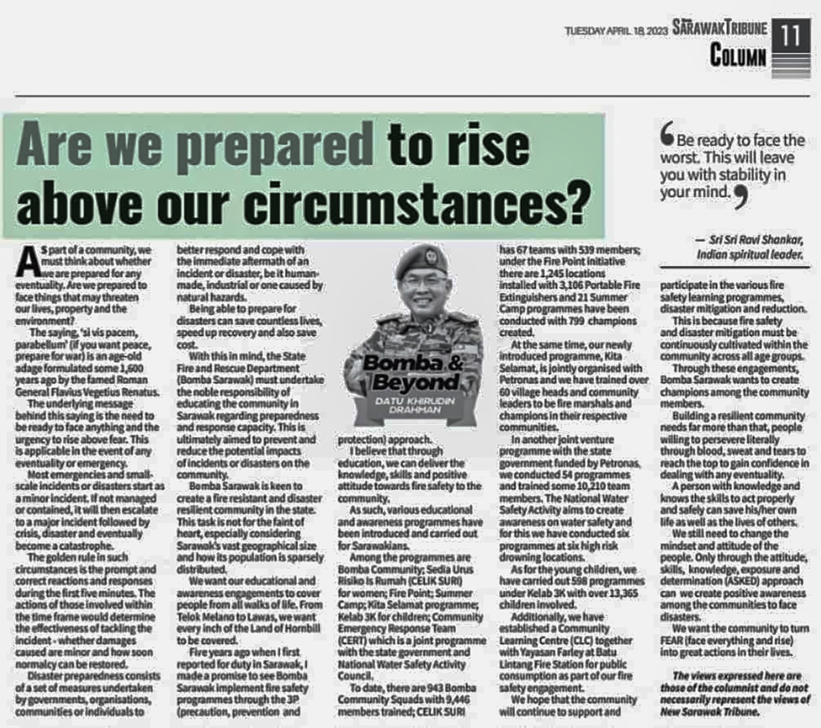 17. Are we prepared to rise above our circumstances