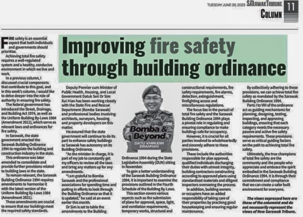 2. Improving fire safety through building ordinance
