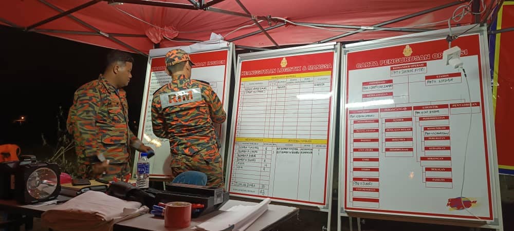 OPERASI SAR MANGSA TERJUN SUNGAI DI JAMBATAN TENDONG