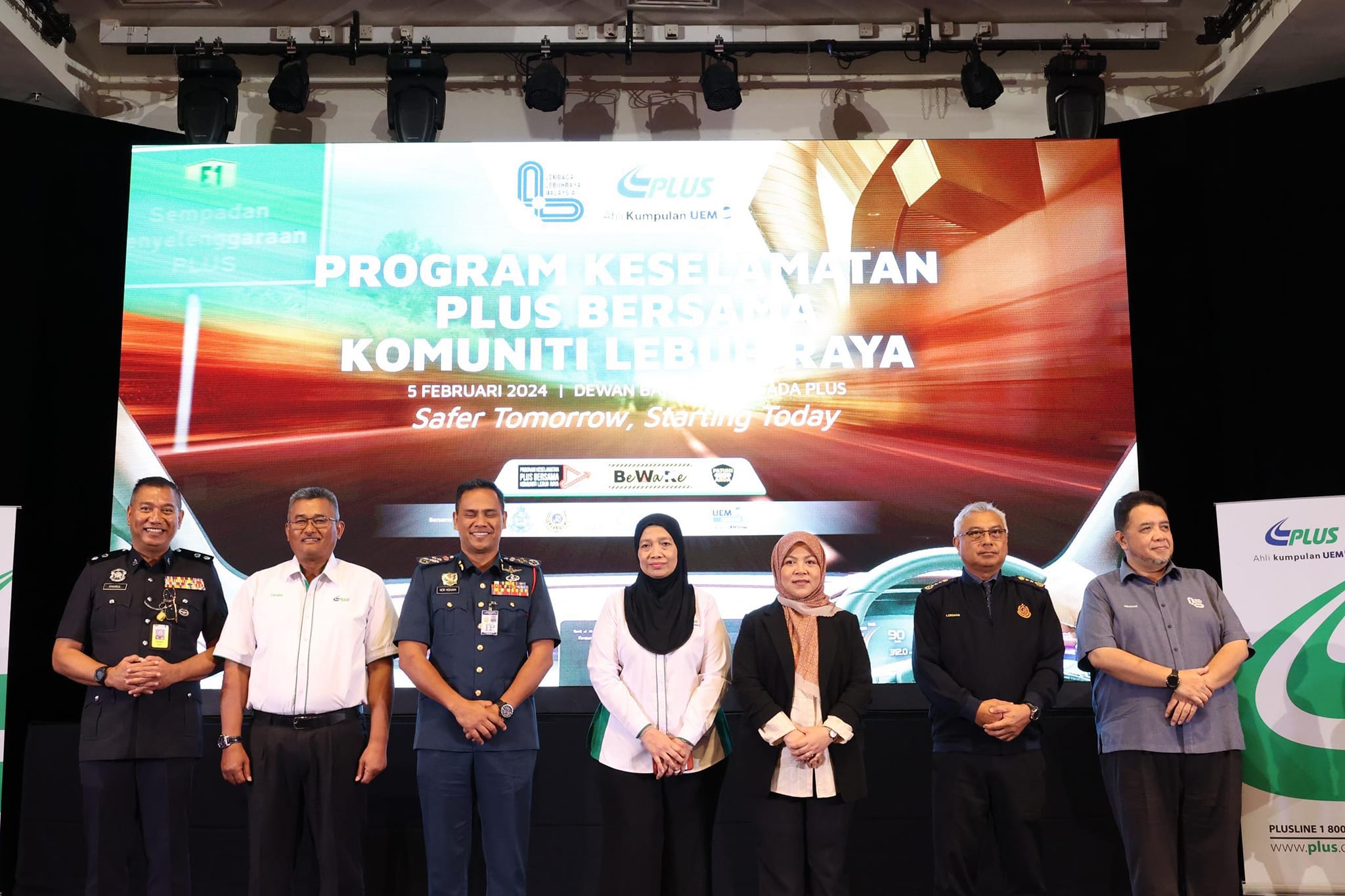KETUA PENGARAH BOMBA HADIR PROGRAM PELANCARAN KESELAMATAN PLUS BERSAMA KOMUNITI LEBUHRAYA